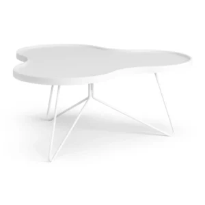 Swedese Flower pöytä 90x84 Mono valkoinen