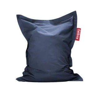 Fatboy Junior Canvas säkkituoli vaaleanharmaa sininen (crown blue)