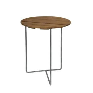 Grythyttan Stålmöbler Pöytä 6B 60, tiikki/galvanoitu