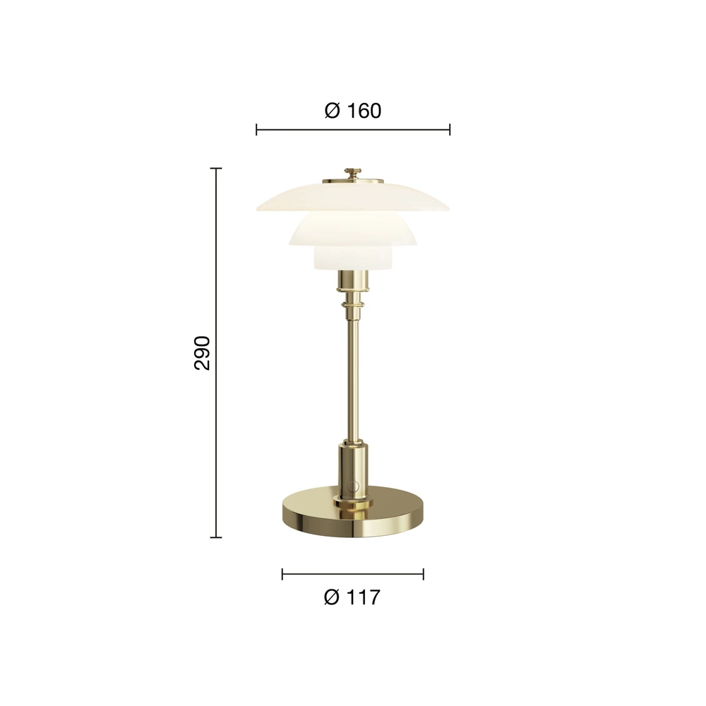 Louis Poulsen PH 1/1 Portable mitat
